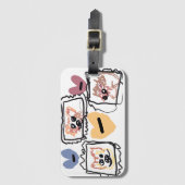 Chow Hearts  Gepäckanhänger (Vorderseite Vertikal)