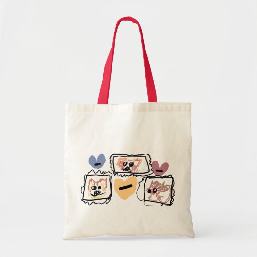 Chow Hearts  Tragetasche (Vorne)