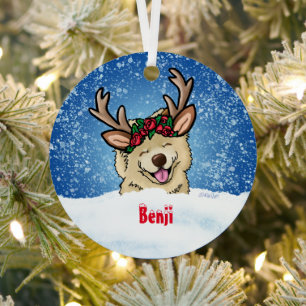Chow Reindeer Ornament Aus Metall