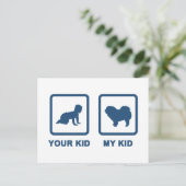 Chow Rough-Coat Postkarte (Stehend Vorderseite)