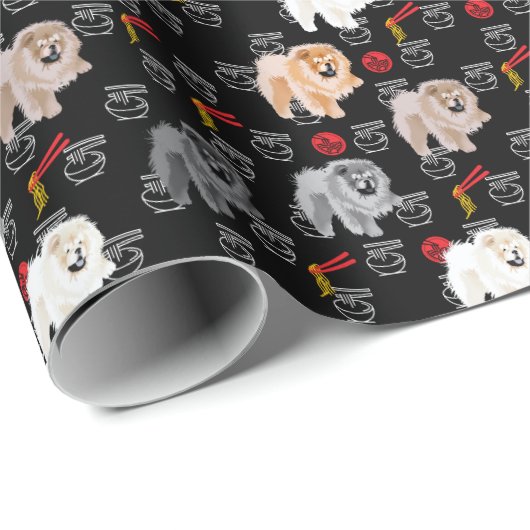 CHOW TIME Ramen Nudeln Geschenkpackung 5 Chow Farb Geschenkpapier (Rolleneckpunkt)
