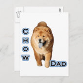 Chow-Vater 4 Postkarte (Vorne/Hinten)