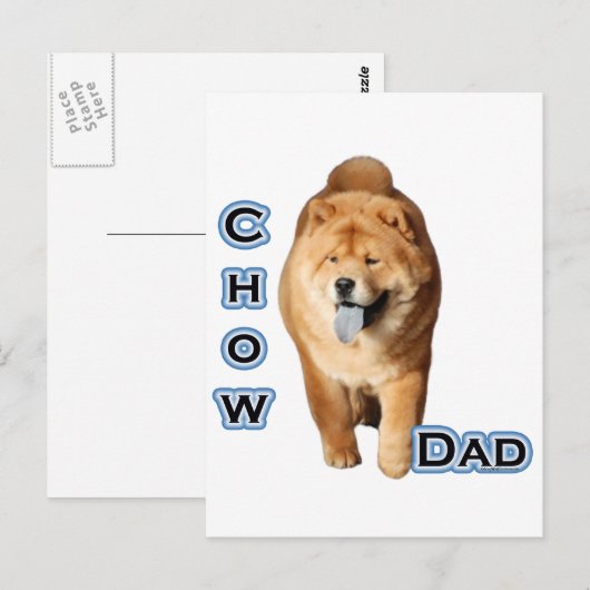 Chow-Vater 4 Postkarte (Vorne/Hinten)