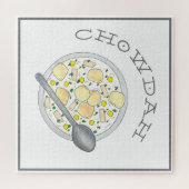 Chowdah Boston New England Clam Chowder Soup Bowl Puzzle (Horizontal)