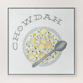 Chowdah Boston New England Clam Chowder Soup Bowl Puzzle (Vertikal)