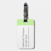 Chowder und Kimchi Gepäckanhänger (Rückseite vertikal)