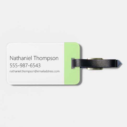 Chowder und Kimchi Gepäckanhänger (Rückseite horizontal)