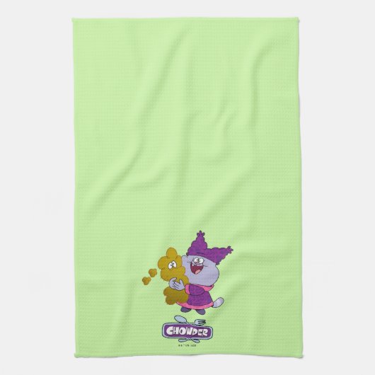 Chowder und Kimchi Geschirrtuch (Vertikal)