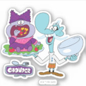 Chowder und Mung Daal Aufkleber (Vorderseite)