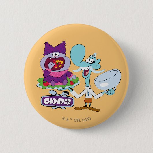 Chowder und Mung Daal Button (Vorderseite)