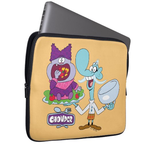 Chowder und Mung Daal Laptopschutzhülle (Vorne Rechts)