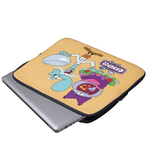 Chowder und Mung Daal Laptopschutzhülle (Vorne Knopf)