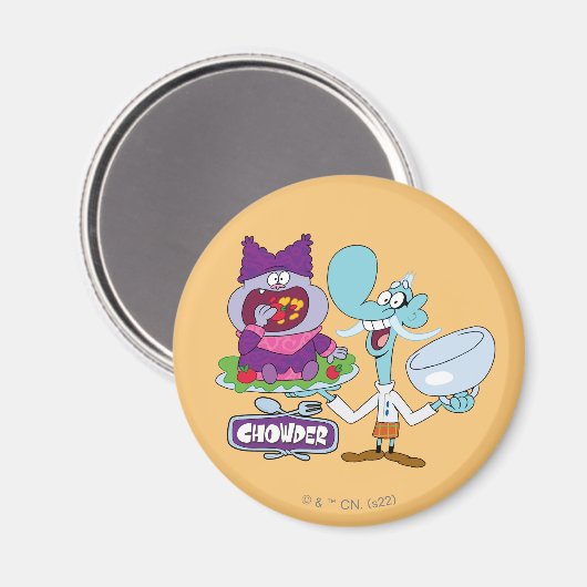 Chowder und Mung Daal Magnet (Vorderseite/Rückseite)