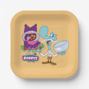 Chowder und Mung Daal Pappteller