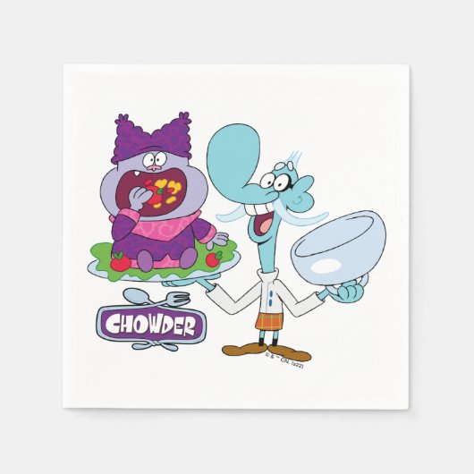Chowder und Mung Daal Serviette (Vorderseite)