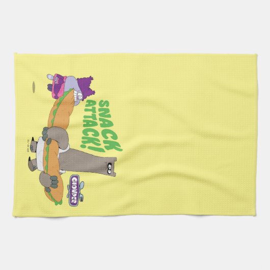 Chowder und Shnitzel Geschirrtuch (Horizontal)