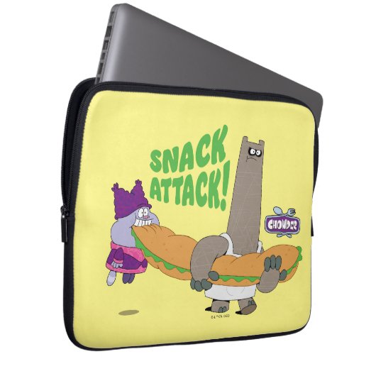 Chowder und Shnitzel Laptopschutzhülle (Vorne Rechts)