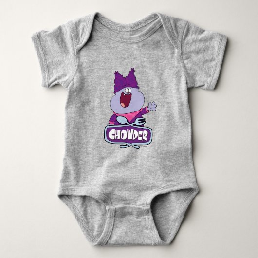 Chowder Waving Baby Strampler (Vorderseite)