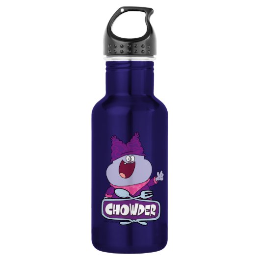 Chowder Waving Edelstahlflasche (Vorderseite)