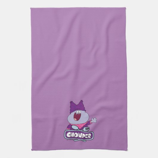 Chowder Waving Geschirrtuch (Vertikal)