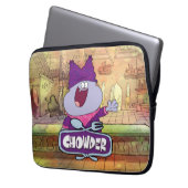 Chowder Waving Laptopschutzhülle (Vorderseite Links)