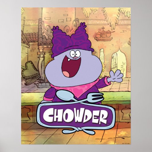 Chowder Waving Poster (Vorne)
