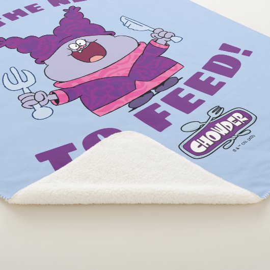 Chowder With Fork and Knife Sherpadecke (3/4)