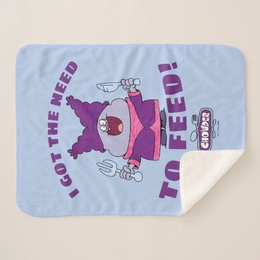 Chowder With Fork and Knife Sherpadecke (Vorderseite (Horizontal))