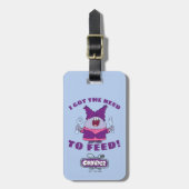 Chowy mit Gabel und Messer Gepäckanhänger (Vorderseite vertikal)