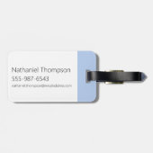 Chowy mit Gabel und Messer Gepäckanhänger (Rückseite horizontal)