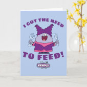 Chowy mit Gabel und Messer Karte (Gelbe Blume)