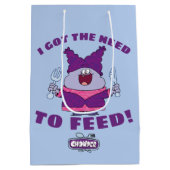 Chowy mit Gabel und Messer Mittlere Geschenktüte (Rückseite)