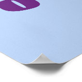 Chowy mit Gabel und Messer Poster (Ecke)