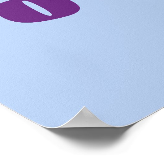 Chowy mit Gabel und Messer Poster (Ecke)