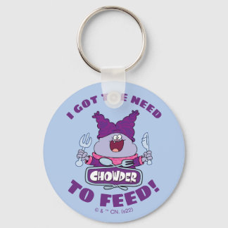 Chowy mit Gabel und Messer Schlüsselanhänger