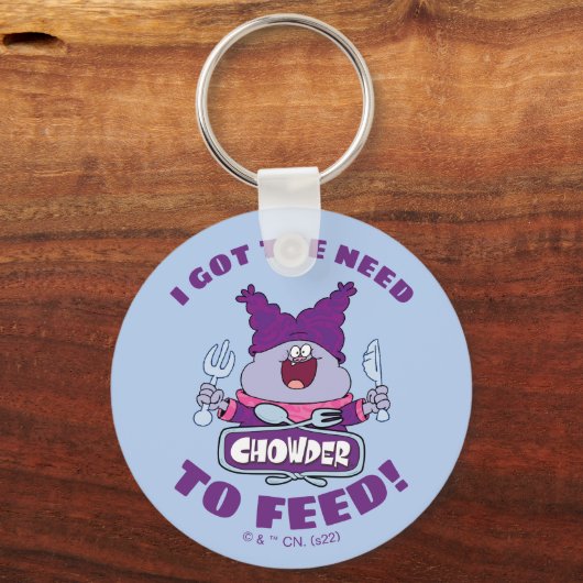 Chowy mit Gabel und Messer Schlüsselanhänger (Vorderseite)