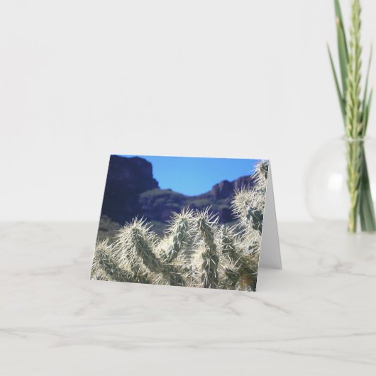 Choya Cactus - Arizona Note Card Karte (Vorderseite)