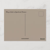 Choza oder Hütte in Äquatorialer Guinea Postkarte (Rückseite)