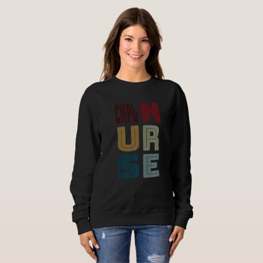 CHPL Nurse Cert Hospice and Palliative Licensed Vi Sweatshirt (Vorne ganz)