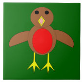 Chridtmas Robin Tile Fliese (Vorderseite)