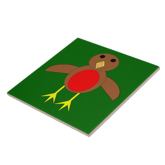 Chridtmas Robin Tile Fliese (Seite)