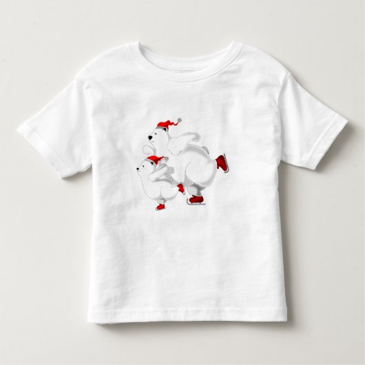 Chriistmas Bear Kleinkind T - Shirt (Vorderseite)