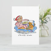 Chrimbo Limbo Einladung (Stehend Vorderseite)