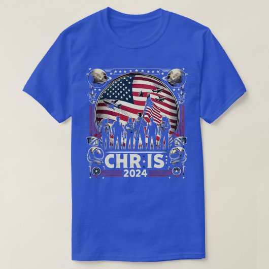 Chris 2024 Chris Personalisiert Vorname for Men T-Shirt (Design vorne)