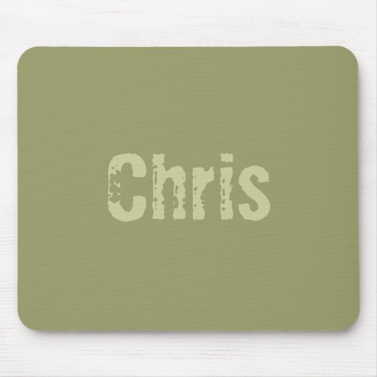 Chris Army Green Mousepad (Vorne)