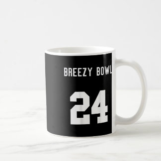 Chris Breezy 24 auf dem Rücken  Kaffeetasse