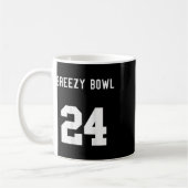 Chris Breezy 24 On Back  Kaffeetasse (Links)