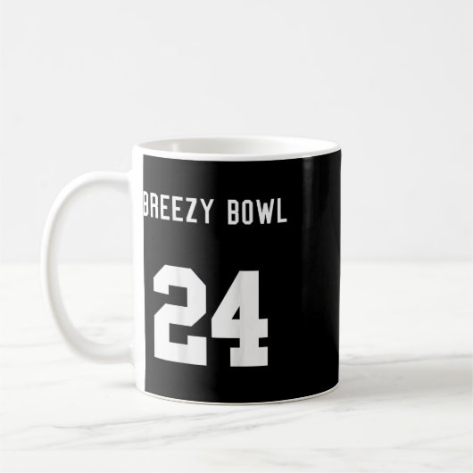 Chris Breezy 24 On Back  Kaffeetasse (Links)