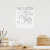 Chris Brown Bootleg B& Poster (Küche)