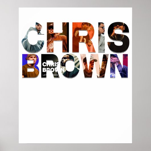 Chris Brown tex Poster (Vorne)